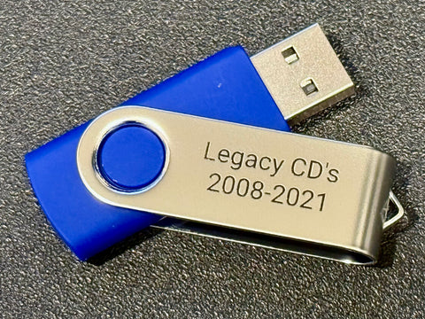 Legacy Music Demo USB... FOR BOOKS 2008-2021 (Harbor Lights to Redeeming Love)
